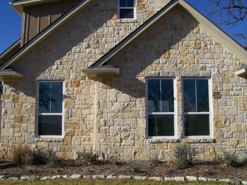 House built out of Multi-Color 4/8 inch Chopped