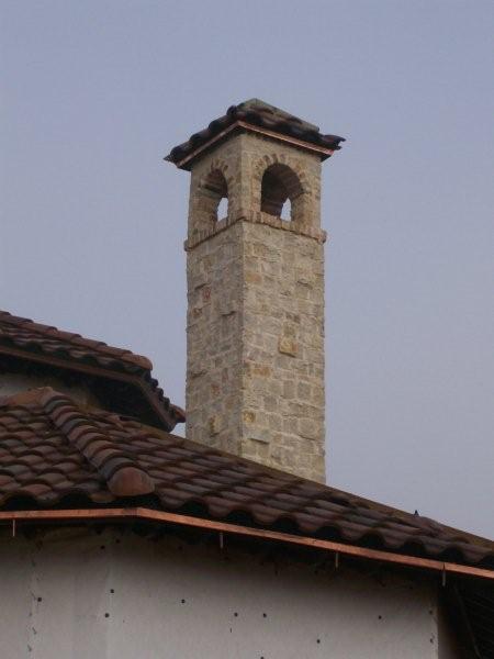 Custom Built chimney Made from Old World Multi-Color