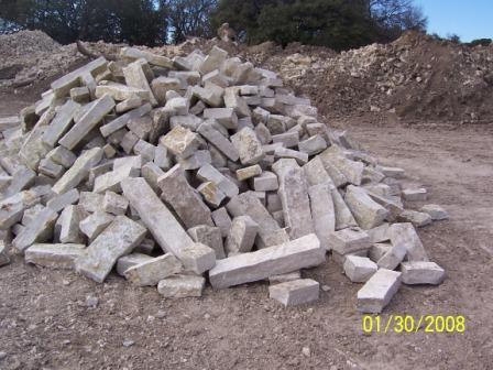 Granbury white 6 and 8 inch chopped